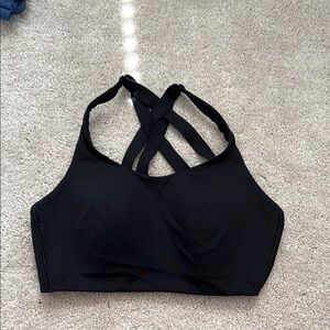 Lululemon Black Cross-Back Sports Bra High Support
